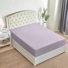 Mellanni King Fitted Sheet - Iconic Bedding Sheets With Up To 16 Inch Deep Pocket - Soft & Cooling - Fade & Stain Resistant - 1 PC (King, Light Blue) - 1335 薰衣草 - 查看 8