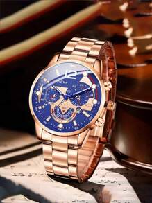 6 pièces/Set Montre à quartz mode décontractée pour femme avec bracelet en alliage et parure de bijoux papillon. C'est le premier choix pour le port quotidien et les cadeaux.