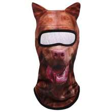 1pc Creative & Funny Animal Head Mask/Face Cover, Party Prop Mask With Cute Orange Cat & Husky Pattern