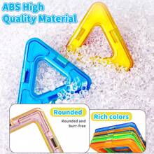 Magnetische Bauklötze Spielzeug für Kinder, großer Magnet MINT Spielzeug Lernspiel Konstruktions-Set Magnetspielzeug für Kinder im Alter von 3-6 Jahren Geburtstaggeschenke Magnetgeschenk Zufällige Farbe