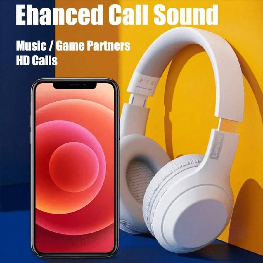 Lenovo 全新联想 TH10 TWS 蓝牙耳机 低延迟 长续航 游戏耳机 舒适透气 运动耳机 - 白色 - 查看 1