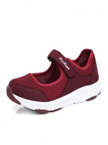 Sandálias Esportivas Respiráveis de Malha Antiderrapantes e Leves para Verão, Calçado Casual Feminino, Tênis de Corrida Confortáveis e de Slip-On, Sapatos de Dança, Especial