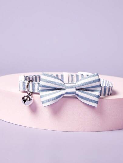 PETSIN Coleira de Estimação com Decoração de Laço - Elegante e Decorativa para Todas as Estações; Ótima para Uso Diário, Passeios, Festas, Comemorações de Feriados, Eventos de Aniversário, Reuniões Temáticas e Fotos Fofas; Apresenta Decoração Encantadora de Laço, Adicionando um Toque Sofisticado e Doce à Aparência do seu Animal de Estimação.