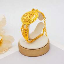 Dubai Gold Jewelry Set, African Bride Wedding Jewelry Set, Nigeria Necklace Bracelet Earrings Ring Jewelry - Yellow Gold - View 5