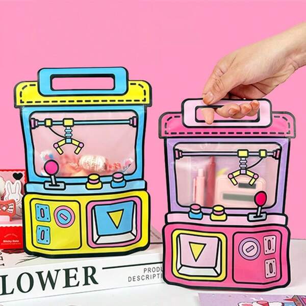 4pcs Claw Machine Shaped Gift Packaging Bags, Suitable For Packing Cookies, Bread, Candy, Tea, Snacks And Spices, Great For Back To School Season