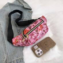 New Versatile Waist Pack For Women, Casual Crossbody Bag With Multiple Zipper Pockets, Mobile Phone Pouch, Sports Shoulder Bag