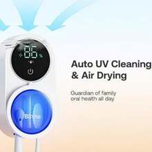 Bitvae X122/ X114z Toothbrush Cleaner, Sanitizer, LED Smart Screen, Rechargeable Wall Mount Toothbrush Holder, Oral Care, Automated - D2 electric toothbrush - View 6