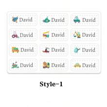 Custom Name Labels With Cute Patterns, Suitable For Sewing On Garments, Quilts, Backpacks, Hats, Dolls, And Hand-Knitted Items. Ideal For Daycare And School Stationery.Name Labels, Customized Labels, Daycare Labels