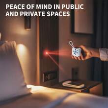 紧凑型红外摄像机探测器 - 超级扫描视觉隐藏层过滤风险，USB 可充电，便携式迷你扫描仪，适用于酒店、办公室和浴室
