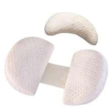 Stillkissen, Seitenschläferkissen mit austauschbarem Kissenbezug, Schwangerschaftskissen, Taillenkissen für schwangere Frauen, Seitenkissen mit 1 Zusatzkissen,  42*40*3cm, für Schwangere, Babys und Seitenschläfer - Weiss - Übersicht 7