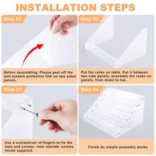 Acrylic Nail Polish Organizer Rack, 6 Tier Holder Stand, Paint Rack Gel Nail Polish Shelf Display, Sunglass Organizer, Essential Oils Storage Shelf, Holds Up To 72 Bottles - 3 tầng - Xem 3