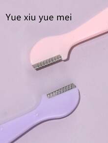 Set 10/5 buc. aparate de ras pentru sprâncene în culori asortate, instrumente de înfrumusețare pentru tuns sprâncene cu mâner drept, dispozitiv de epilare unisex din oțel inoxidabil cu capac protector, potrivit pentru începători pentru a evita zgârieturile faciale sau corporale