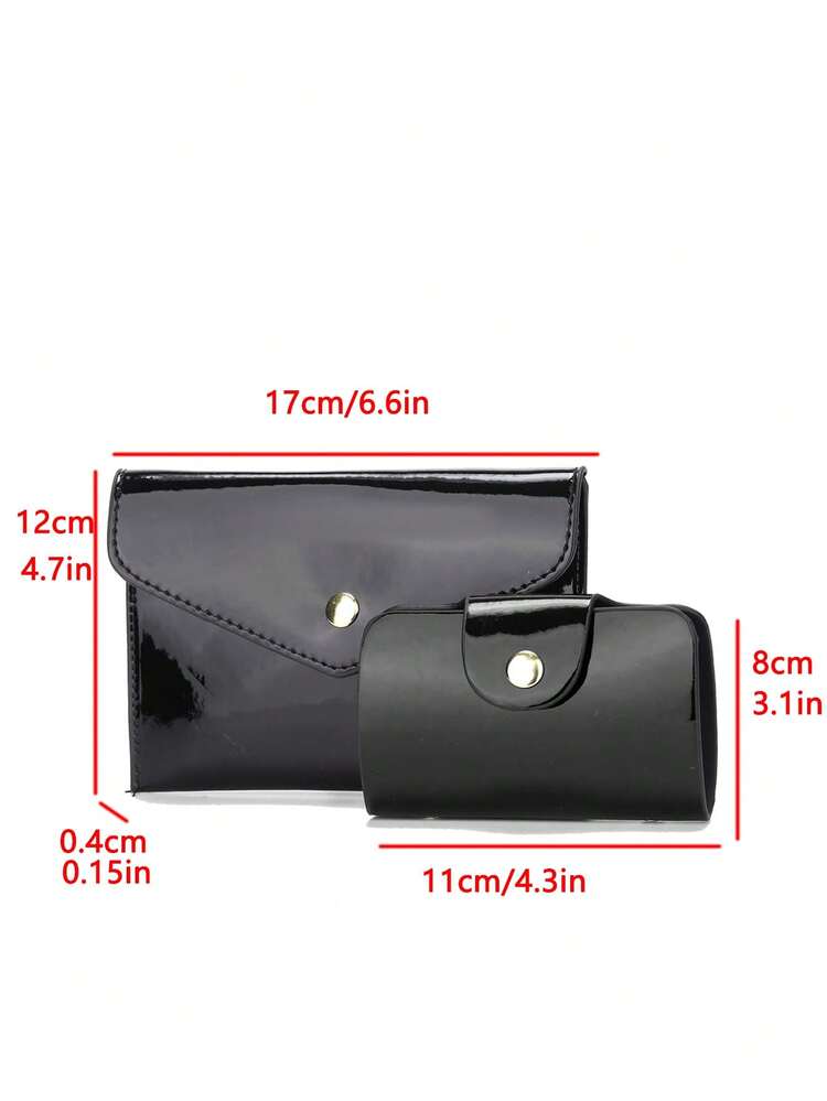 3 Peças Conjunto de Bolsa Feminina com Estampa Geométrica Elegante, Material de Couro Sintético, Incluindo Clutch e Lenço - Caqui - Visão 10