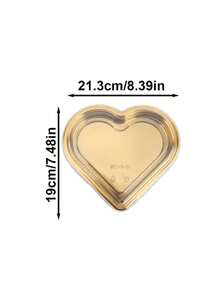 1 套 5 个一次性心形塑料食品托盘，带盖，适用于派对、野餐、婚礼 - 多用途水果、寿司、奶酪、沙拉、甜点服务托盘 - 情人节、母亲节、父亲节礼物创意、野餐必需品 | 节日餐具 | 易于清洁的材质 - 彩色 - 查看 7