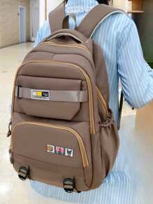 Classic All-Match Fashion Casual Versatile Large Capacity Simple Portable Travel Backpack, Suitable For Any Occasion, Back To School Season