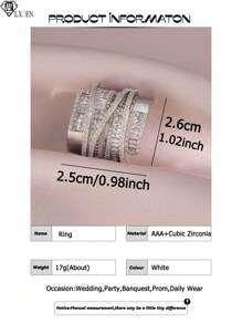 1pc Fantasy Geometric Cubic Zirconia Engagement Rings For Women Hallow Round Cross Copper CZ Wedding Ring For Daily Decoration Anniversary Party Jewelry Gift