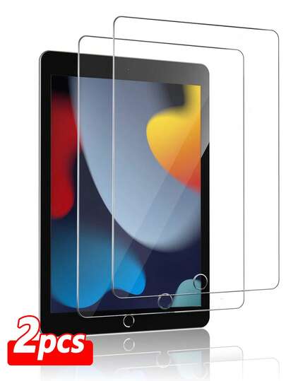 ZYONS 2pcs IPad Tempered Glass Screen Protector, Designed For All Apple IPad 11th Gen A16 (2025 Model), Easy Installation, Support Stylus, Anti-Glare And Anti-Fingerprint, Compatible With Apple IPad 10/9/8/7/6/5/4/3/2/1/Air/Pro/Mini/7.9"/8"/9.7"/10.2"/10.5"/10.9"/11"/12.9"/13"/2016/2017/2018/2019/2020/2021/2022/2023/2024/M2/M3/M4, Waterproof, Shockproof, Anti-Fall, Anti-Scratch, Full Coverage