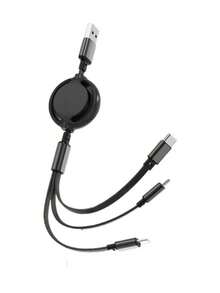 Macaroon-Colored 3-In-1 Retractable Liquid Charging Cable Compatible With Huawei/Android/ Phones, Wholesale Multi-Head Charging Cable, Type-C, Fast Charging Data Cable, 66W Super Fast Charging Cable - Multicolor - View 13