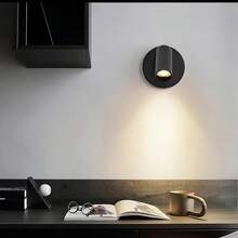 LED Rechargeable Wall Lamp, Magnetic Spotlight, Painting Lamp, Night Light, Bedside Reading Light, Eye-Caring Bedroom Night Light, Dimmable, Wireless No Drilling, 360° Rotatable Touch Control, Rechargeable Battery - Multicolor - View 4