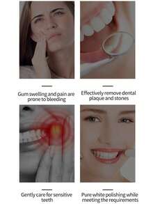 6-Speed Multi-Function Electric Toothbrush, Adult Automatic Toothbrush, With 4 Brush Heads, Equipped With 2-Minute Smart Timer And 30-Second Zone Switching Reminder, Waterproof USB Rechargeable, Suitable For Home Or Travel Use. - Multicolor - View 10