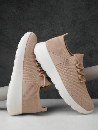 Chaussures de course respirantes en maille à enfiler unisexes, baskets de marche légères et décontractées
