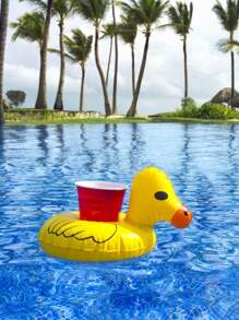 Aufblasbarer Getränkehalter, Getränke-Schwimmkörper für den Pool, Pool Getränke-Schwimmkörper für Hawaii-Motiv Pool Partys, süße Flamingo aufblasbare Becherhalter Untersetzer, Schwimmuntersetzer für Poolparty
