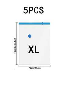 20pcs/1 Vacuum Seal Bags, Travel Accessories, Vacuum Bags, Travel Essentials, Vacuum Storage Bags, Travel Essentials, Storage Bags, Cruise Essentials, Organization Storage, Bedroom Vacuum Storage Bags, Space Saver For Clothing, Mattresses, Blankets, Duvets, Pillows, Quilts, Travel And Moving - Multicolor - View 18