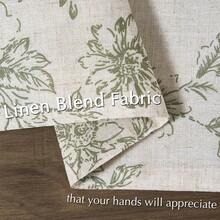 JINCHAN Linen Floral Fall Placemats Set Of 4 Cloth Table Mats Rustic Cottagecore Jacobean Outdoor Seasonal For Kitchen Dining Table Decor Non-Slip Washable Tablemats 13x19 Inch Green - 綠色 - 查看 3