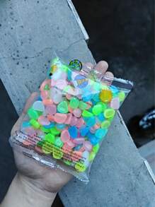 10/100/200/300 pezzi - Accessori da giardino in pietra luminosa, decorazione per micropaesaggio, acquario, patio esterno, prato, kit per percorsi. Ciottoli, pietre e rocce decorative luminose per giardino e vialetti. Possono essere usati come ornamenti da giardino o decorazioni per acquario. (Diventano più luminosi se esposti alla luce solare o artificiale.)