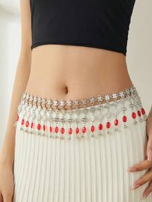 1pc Bohemian Style Tassel Waist Chain, Suitable For Beach Vacation And Daily Wear - Tassel Waist Chain - View 21