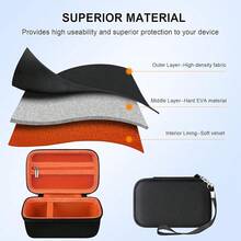 Elonbo Carrying PIXPRO WPZ2 Rugged Waterproof Digital Camera, Shockproof WiFi 4K Video Digital Camera Storage Cover Bag, Mesh Pocket Fits Battery Card. Black - 橘色 - 查看 5