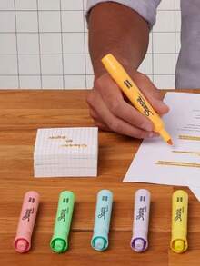 12 resaltadores tonos pastel Sharpie Tank caja con 12 piezas marcatextos papelería escolar oficina organización escritura creatividad útiles diseño arte color edición especial - Multicolor - Ver 2