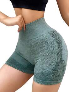 Kit 2 Women's Butt Lifting Shorts Gym Yoga Fitness IMMEDIATE Shipping - Đen / Xanh lục - Xem 3