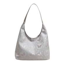 A Chinese-Style Butterfly Embroidered Nylon Handbag, Suitable For Shopping, Dates, Ladies' Gifts, Offices, Universities, Work, Commuting, And Shoulder Bags