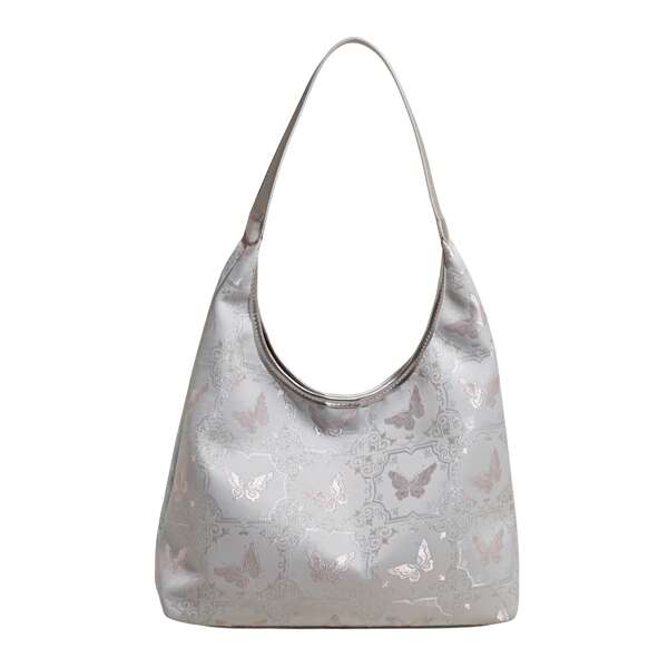 A Chinese-Style Butterfly Embroidered Nylon Handbag, Suitable For Shopping, Dates, Ladies' Gifts, Offices, Universities, Work, Commuting, And Shoulder Bags