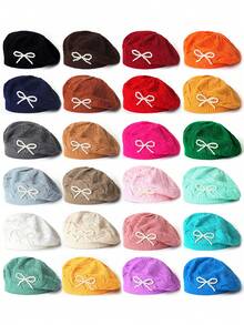 2 件/1 件女士针织镂空纯色无檐小便帽，时尚休闲百搭帽 - 彩色 - 查看 7