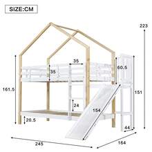 Kids Bed Frames, Headboards & Footboards - White + Solid Wood+MDF + 90cm*200cm - View 4