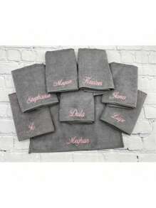 1 Stück personalisiertes Mikrofaser Gesichtstuch, Stickdesign, Geschenk für sie, Übernachtungsparty, Badezimmer Spa, Brautjungfer, Hochzeitsgeschenk, Muttertag, Valentinstag, Ostern, Weihnachten, Junggesellinnenabschied, Hotel Anpassung Duchtücher für Schönheitssalon, Hotel Sport, Zuhause Essentials, Handtuch, Hautpflege