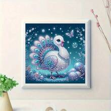 1pc Diamond Painting Kit, Special Shape Crystal Diamond Partial Diamond Mosaic Craft, Inspire Creativity For Beginners, Crystal Diamond Art Painting Suitable For Home Desktop And Wall Decor, Unframed Canvas - No Frame - View 6