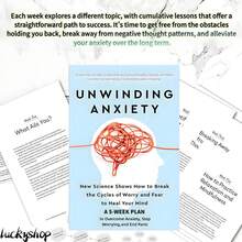 焦虑练习册：克服焦虑、停止担忧、结束恐慌的五周计划，情绪调节技巧与应对策略，螺旋装订笔记本，适合日常使用和返校礼物，学校用品，返校 - 彩色 - 查看 3