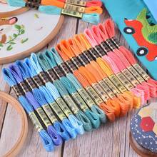 12pcs/Set 8m Embroidery Threads Floss For Cross Stitch Threads Friendship Bracelets Crafts