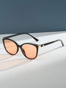 1 件装塑料猫眼镜框装饰时尚眼镜猫眼形墨镜