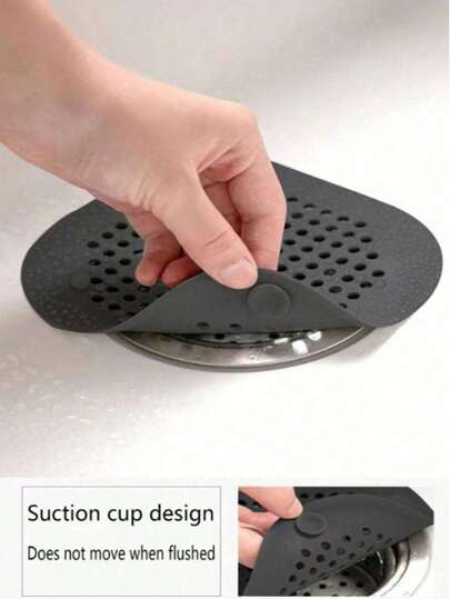 4 Pieces Of Silicone Hair Catchers For Shower Drain - Durable, Easy To Clean With Suction Cups, Perfect For Bathrooms And Kitchen Sinks. Hair Catcher - Kitchen & Bathroom Sink Filter, Kitchen Cleaning Tool, Bathtub And Shower Drain Stopper - Deodorizing Plug, Cleaning Helper, Colors And Styles Are Random.