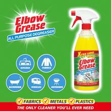 Elbow Grease All Purpose Degreaser Spray – Large (1 Litre) |   Removes Grease & Oil From Kitchens & Bathroom Surfaces, Outdoor, Vehicles & Fabrics - Yellow - View 4