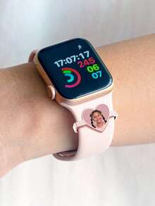 Customized Photo Watch Charms, Watch Band Decoration, Smart Watch Photo Charms, Personalized Watch Band Charms, Personalized Gifts,Jewelry & Watches,Season Picks,Elegant Outfit,New Year Glamour ,For Family ,Spring Fashion 2026 - Multicolor - View 3