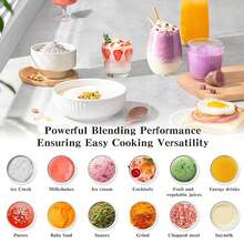 SPZTJK 28000RPM Pro Blender With 2 Containers, 68oz+800ml + Professional Blender | 8 Functions Powerful Kitchen Blender And Grinder Combo | For Coffee Beans, Dried Chili, Ice Crushing, Juices Stand Mixer, Sorbet Milk Shake, Smoothies Blenders - 查看 12