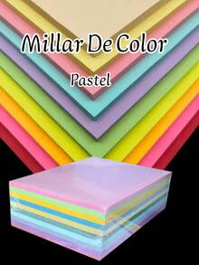 Millar De Colores Pastel Taamaño Carta Letter Paper Office  School Supplies Paper Letter Paper Millar De Colores oficina escuela todos - Multicolor - Ver 1