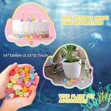 20pcs Luminous Mini Resin Octopus Figurines, Cute Octopus Glow In The Dark Decor For Aquarium, Toys, Garden, Home, DIY Crafts (Mixed Colors) - Multicolor - View 3