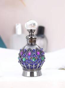 1pc 15ml Essential Oil Perfume Bottle, Reusable High-End Aromatherapy Bottle, Crystal Bottle, Small Capacity Fillable Aromatherapy Bottle, Holiday Travel Essential Oil Dispenser Bottle, Travel Size Aromatherapy Container, With Glass Dropper, Retro Dubai Style Bottle, Women's Gift, Valentine's Day Gift, Travel, Valentine's Day (No Perfume, Only Empty Bottle)