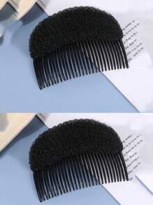 1 buc/2 buc femei burete volum inserții baze de păr fermecător Bump It Up volum inserții pieptene de păr burete coc dischetă de păr accesorii păr maker do beehive păr styler instrument cel mai bun cadou de Crăciun pentru fete, coafare păr, lucruri de păr, accesorii de păr, kit de coafare păr, kit de scule pentru păr, set de coafare